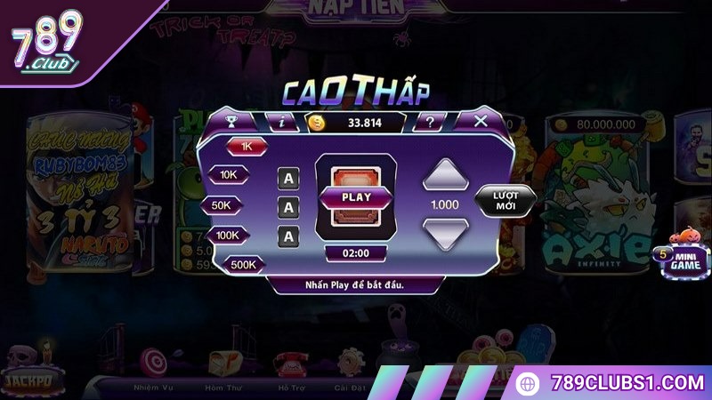 Minigame 789CLUB nhận được sự chú ý từ đông đảo cược thủ